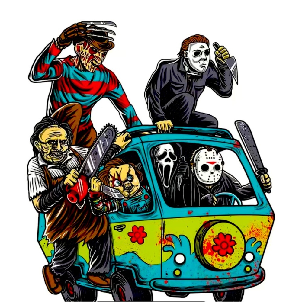 NWT-KIDDIE-ADULT SLASHER TRICK-OR-TREAT T-SHIRT OR TOTE BAG - Picture 2 of 3